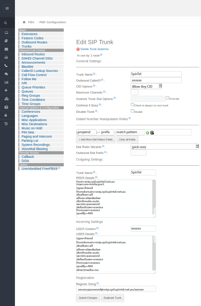 Elastix 4 настройка firewall