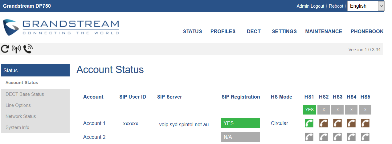 VoIP Configuration Guide - Dp750